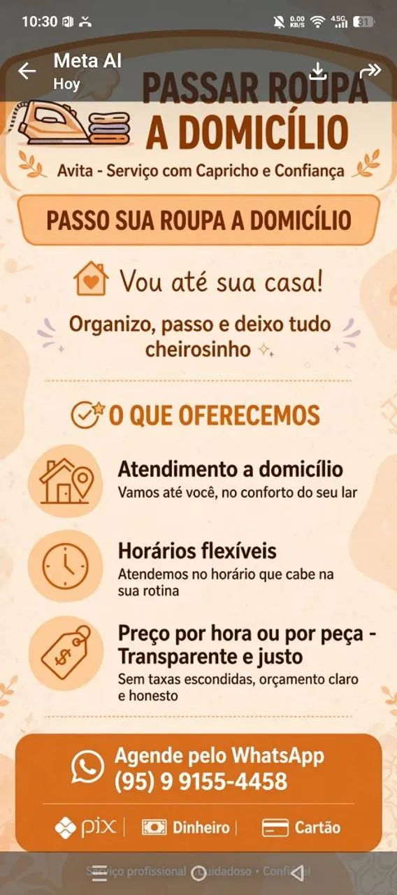 Avita serviço de qualidade 