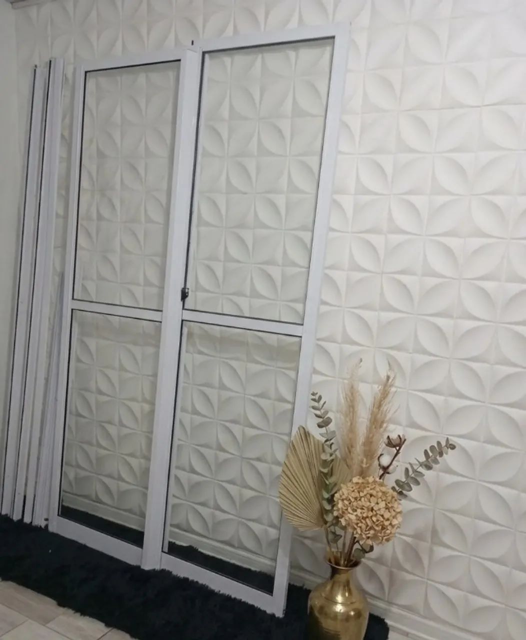 Porta de correr em Alumínio e vidro seminova! Viamão