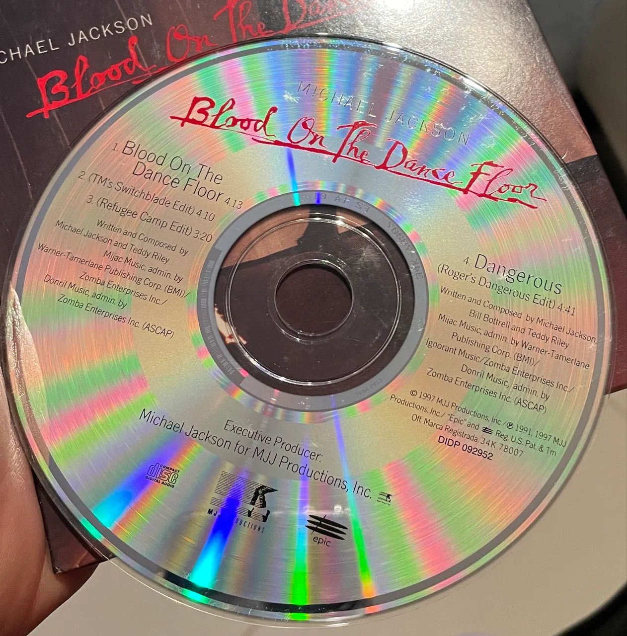 CD Michael Jackson - Blood on the dance floor - 1997 epic - CDs