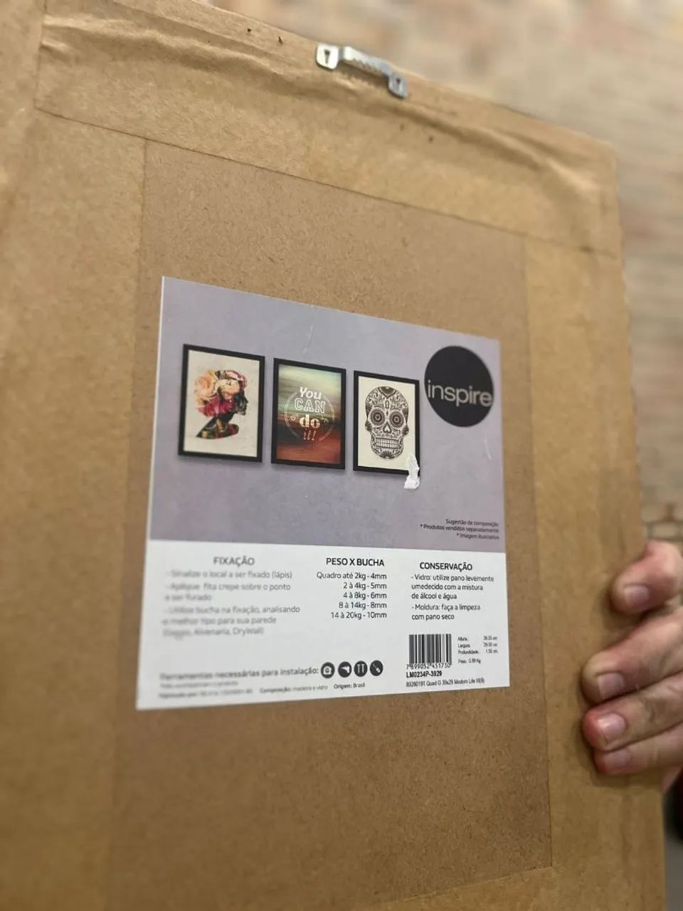 Quadro Inspire-se com vidro - Foto 4