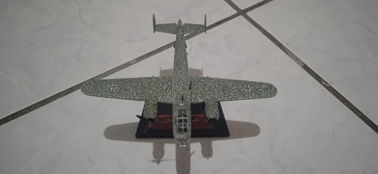 Miniatura avião alemão diecast 2 guerra