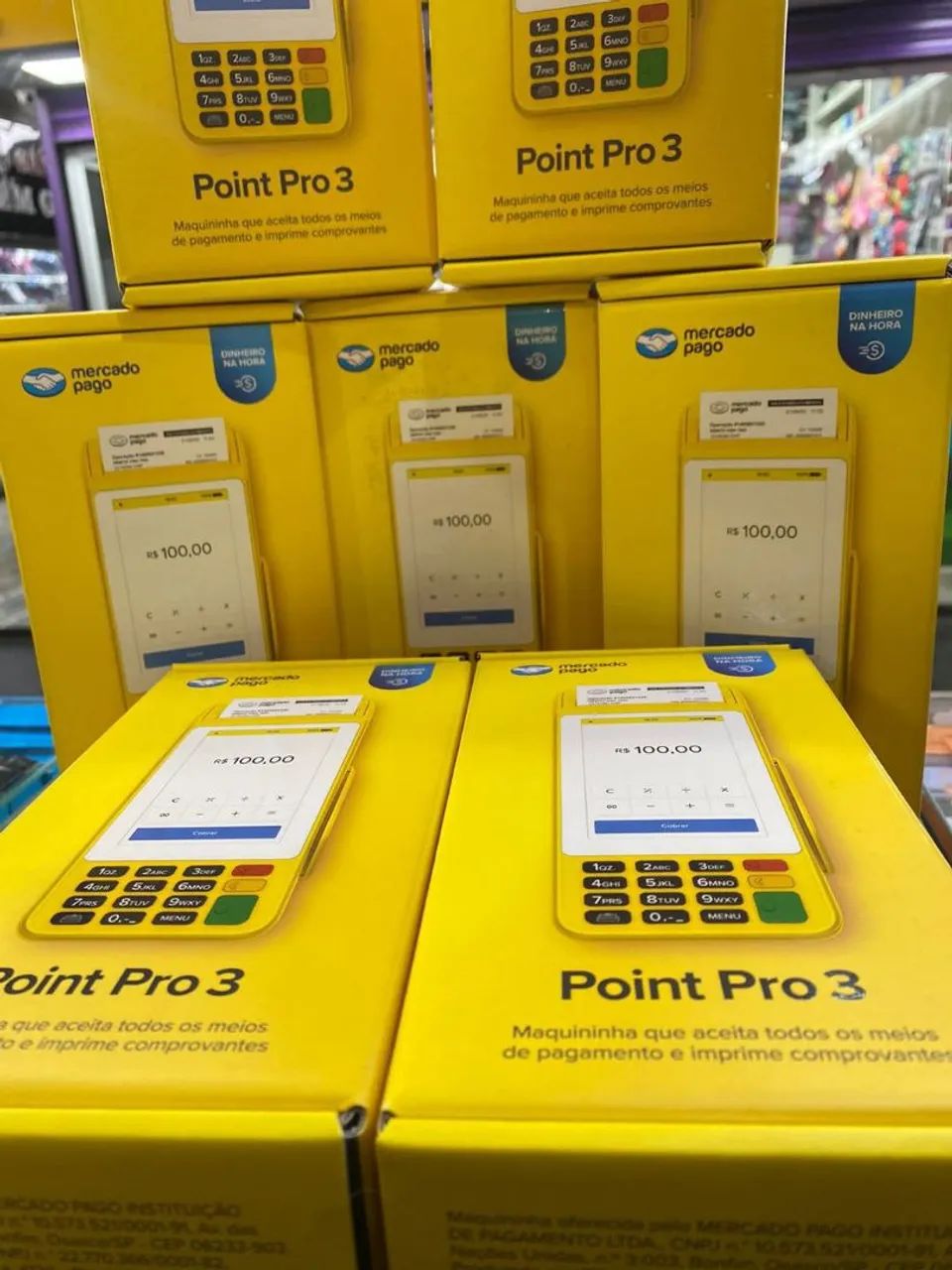 Máquina Point Pro 3 ( Mercado Pago ) - Entrega Grátis  - Foto 4