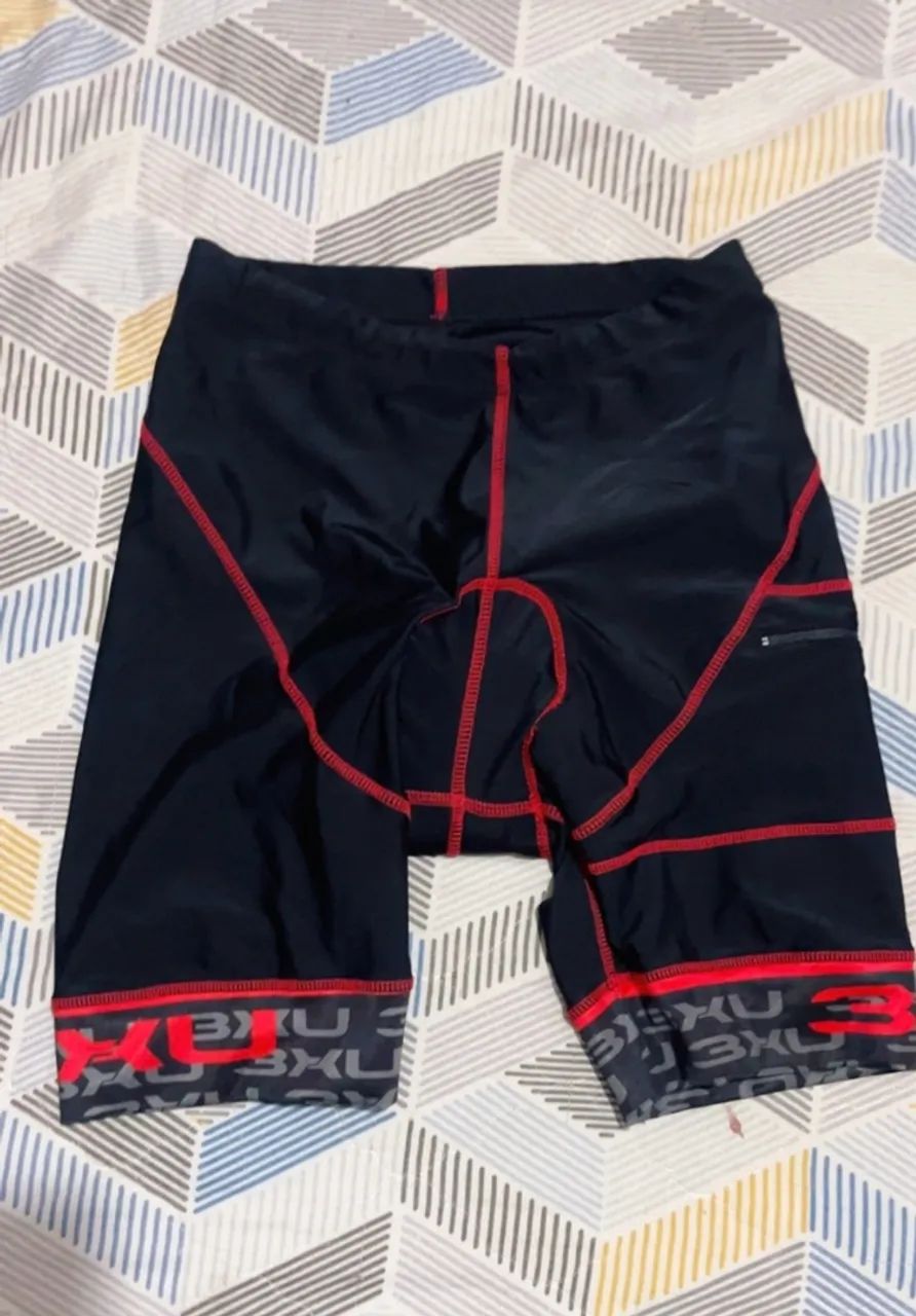 Sorte pedal masculino com enchimento proteção
