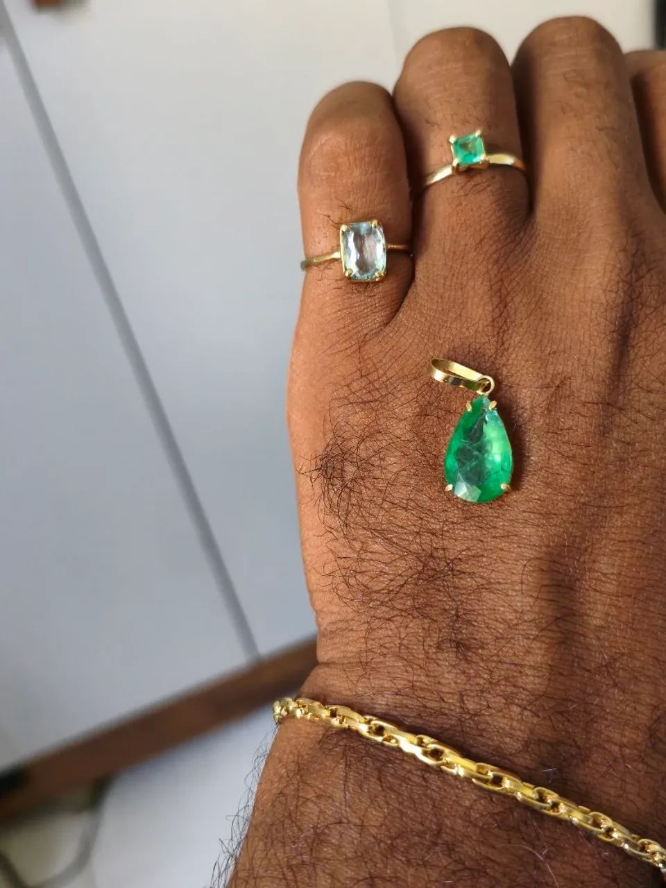 PINGENTE ESMERALDA OURO 18K  - Foto 5