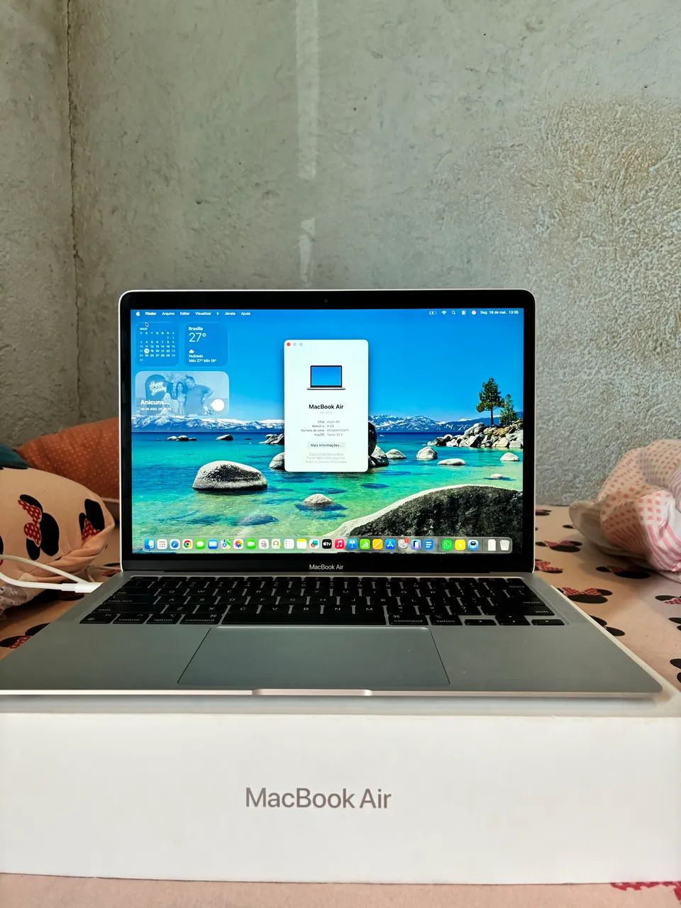MacBook Air m1 2020,13 polegadas,256gb 8gb de ram silver