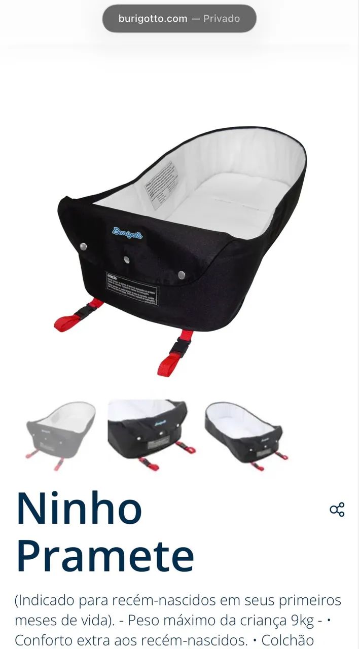 ninho para carrinho 