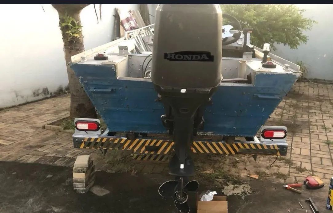 Barco + motor + carretinha - Foto 5
