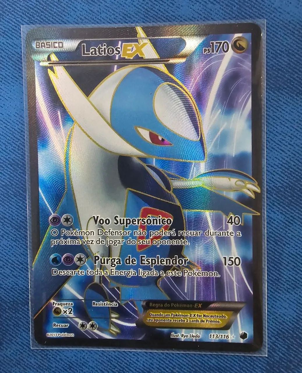 Carta Pokemon Latios Full Art De 2013 (113/116) (SP)