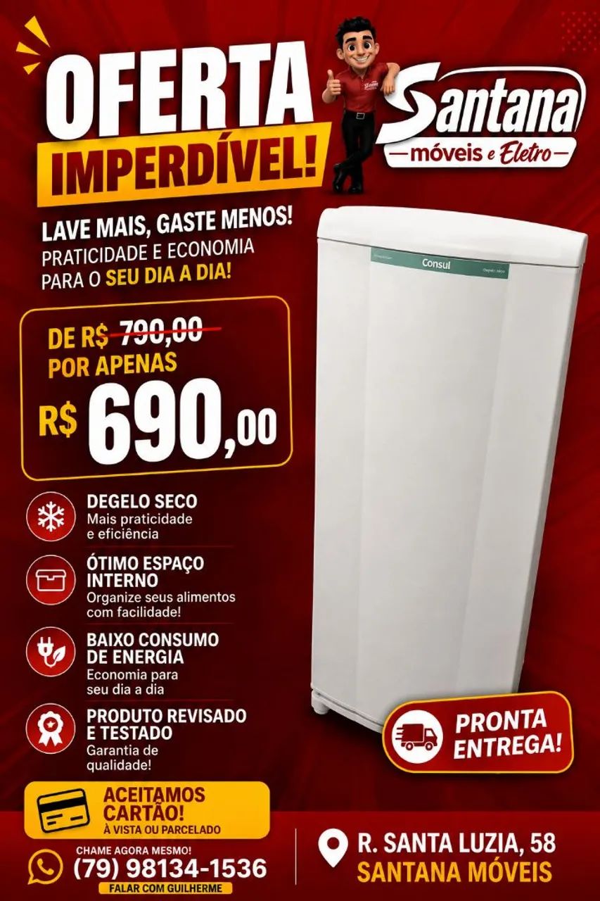 Geladeira consul! Promoção imperdível!