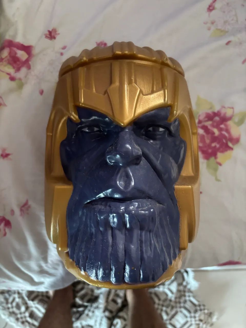 Cabeça do thanos balde de pipoca - Foto 3