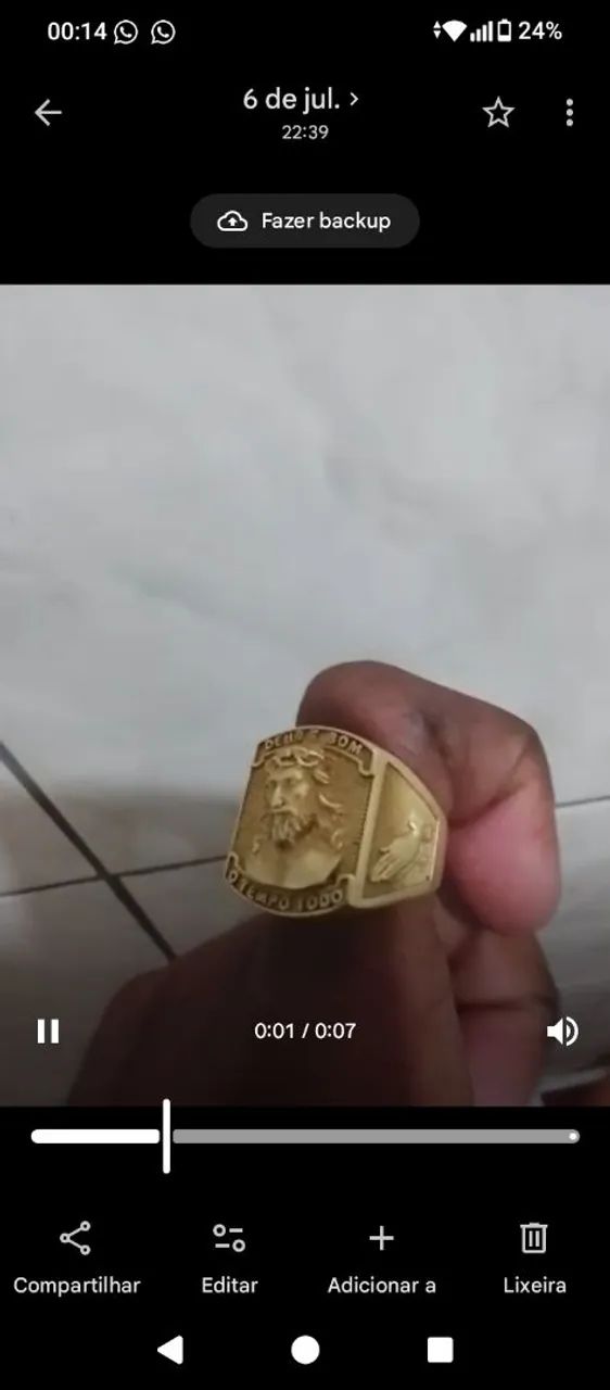 DEDEIRA DE MOEDA ANTIGA