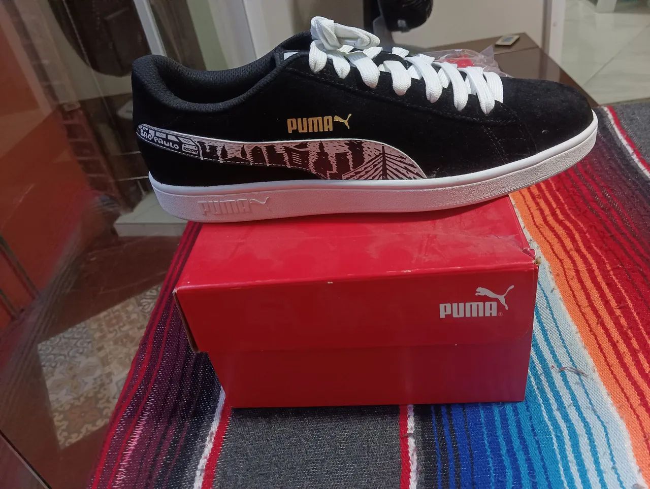 Conjunto Tenis Puma V2 SP BDP e meia Puma SP  - Foto 2