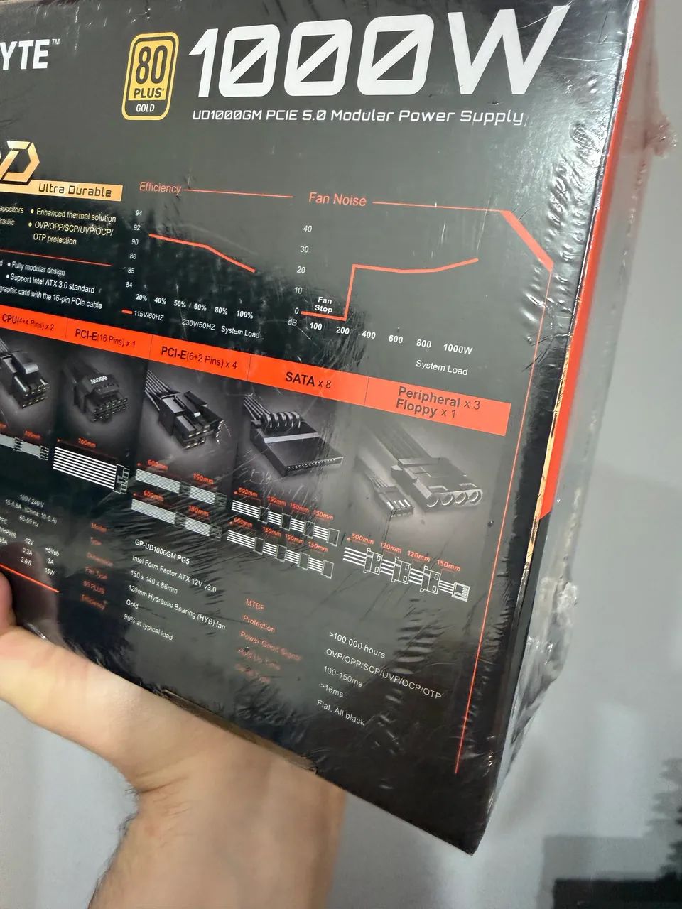 FONTE GIGABYTE 1000W 80 PLUS GOLD - Foto 5