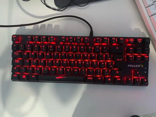 Teclado Fallen Falcãozinho TKL Mecânico Switch Azul - Foto 2