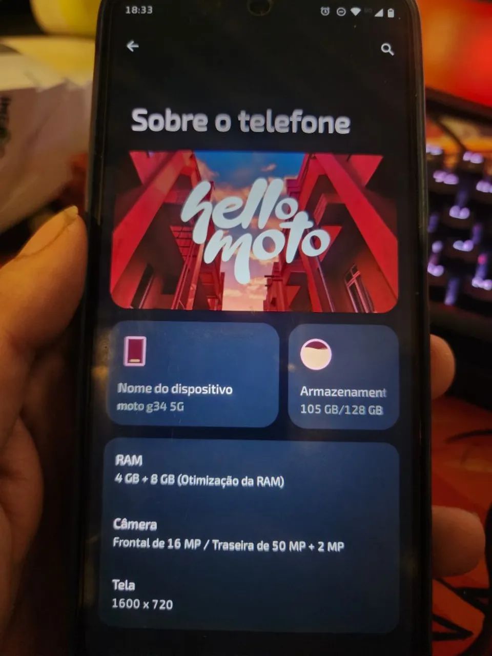 Moto g34 5g 128GB 8 RAM - Foto 3