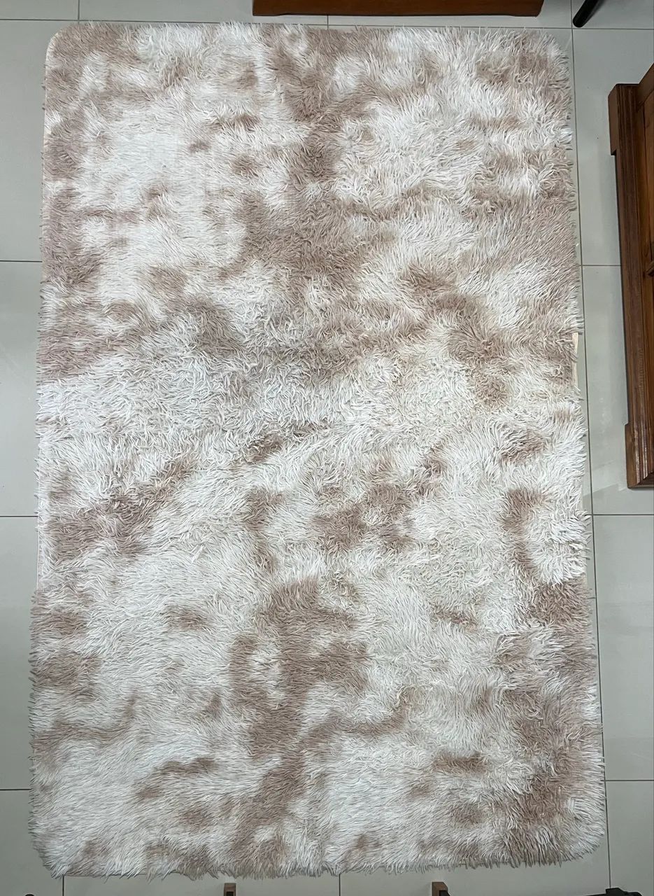 Tapete Felpudo 40mm 2m x 1,40m Bege Mesclado - Foto 2