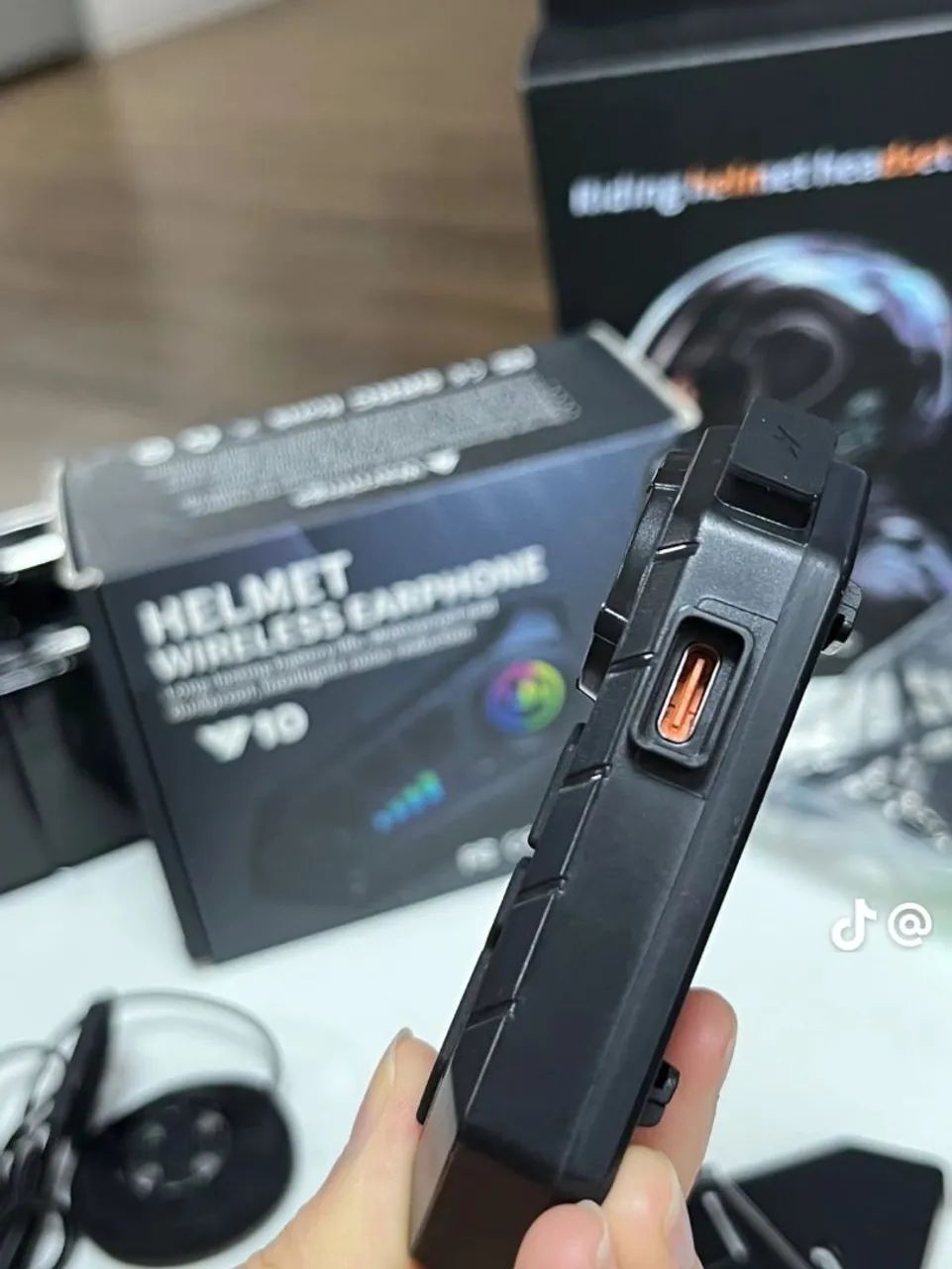 Fone Y10 para capacete  - Foto 5