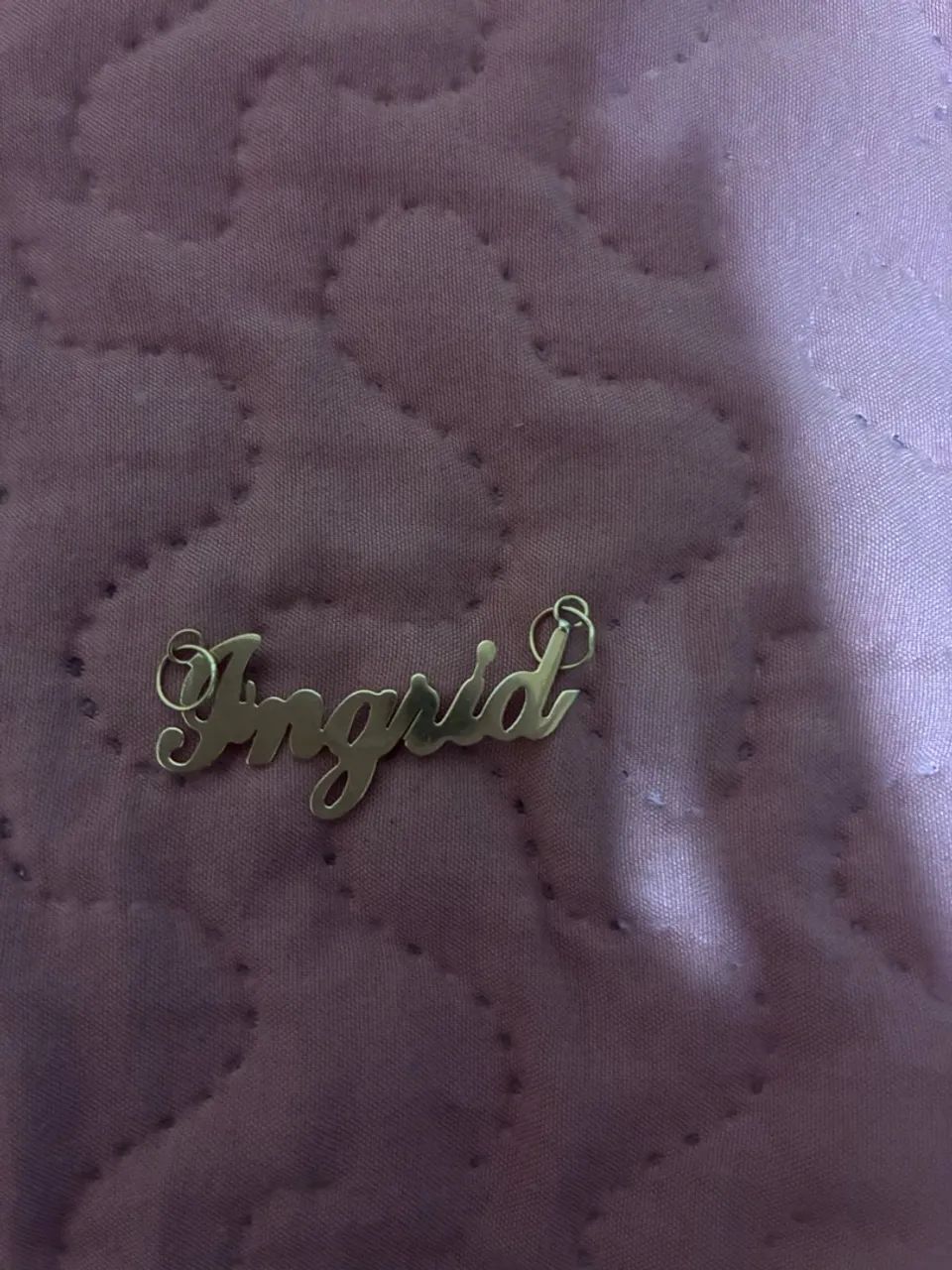 Pingente nome Ingrid de ouro