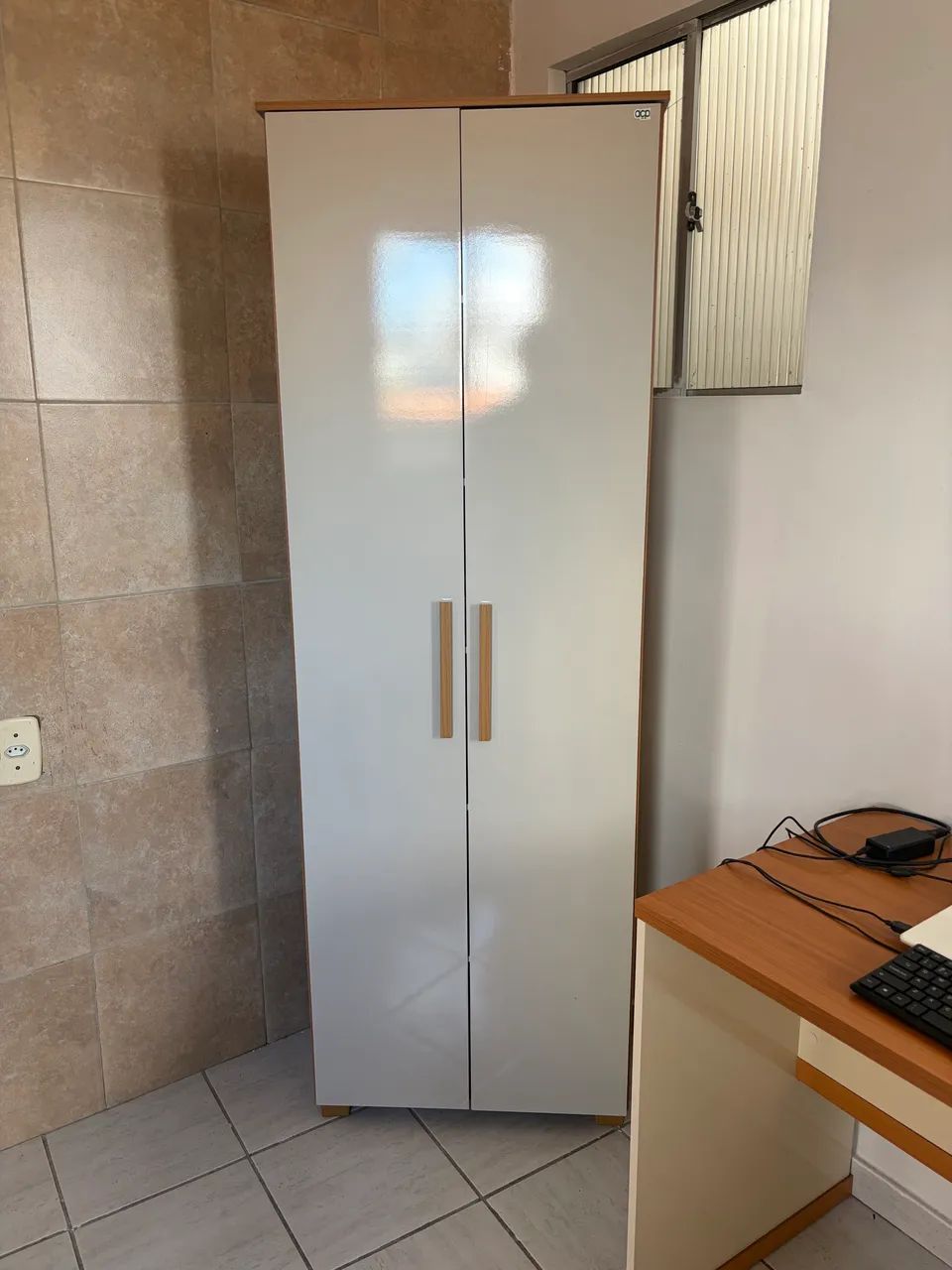 Vendo Escrivaninha de Estudo e Armário Multiuso (2 Portas) - Foto 2