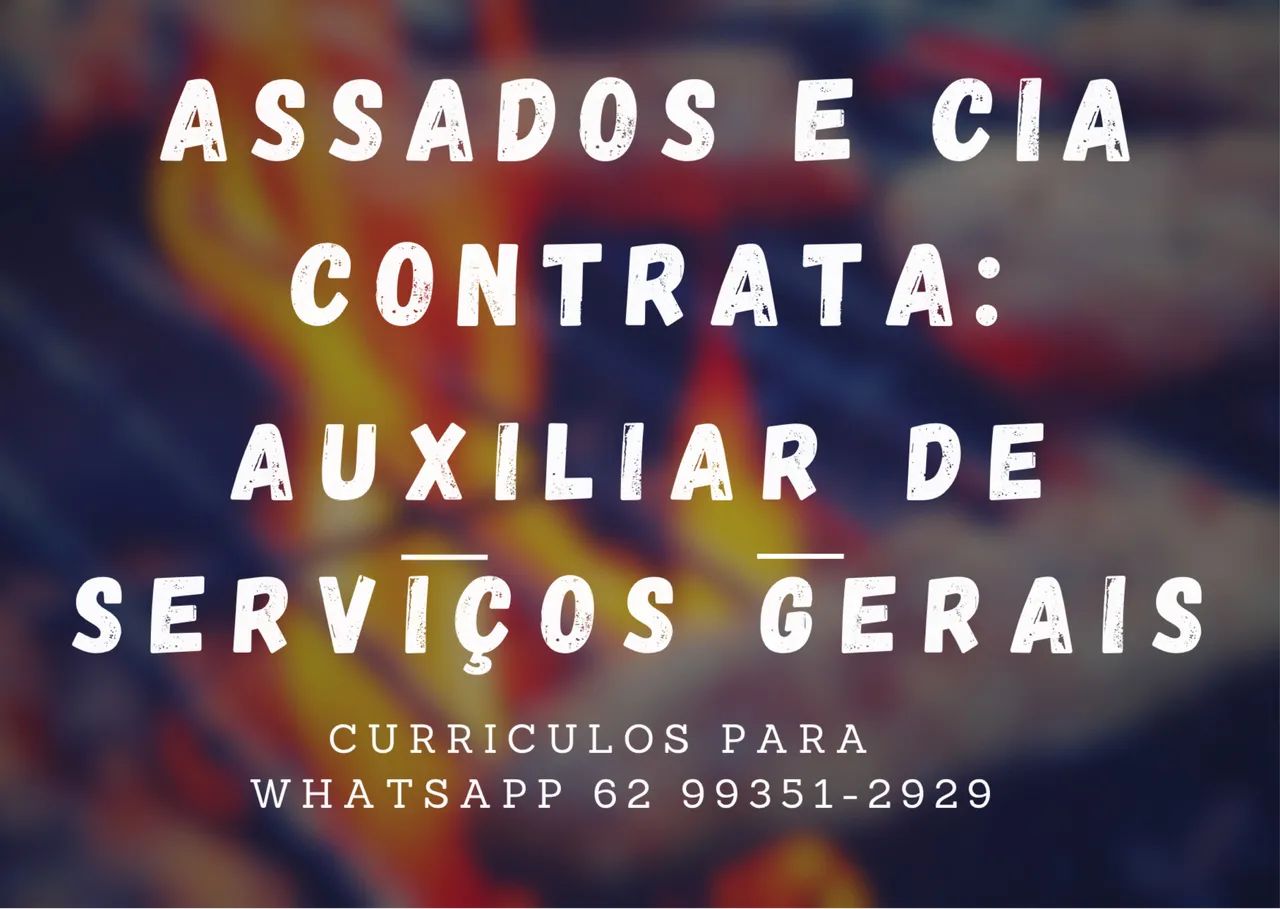 Auxiliar de serviços gerais 