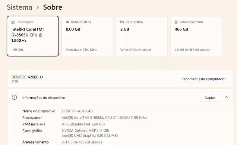 Notebook Lenovo Ideapad S45 i7 8 geração - Foto 4
