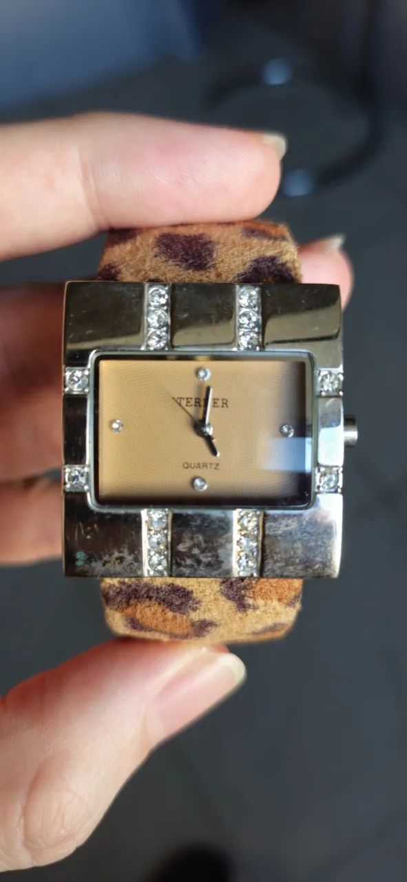 Relogio Quartz Terner,Pulseira de Onça