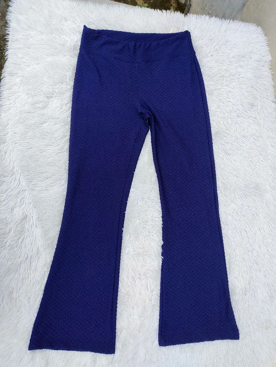 Calça Flare Azul Marinho GG - Foto 2