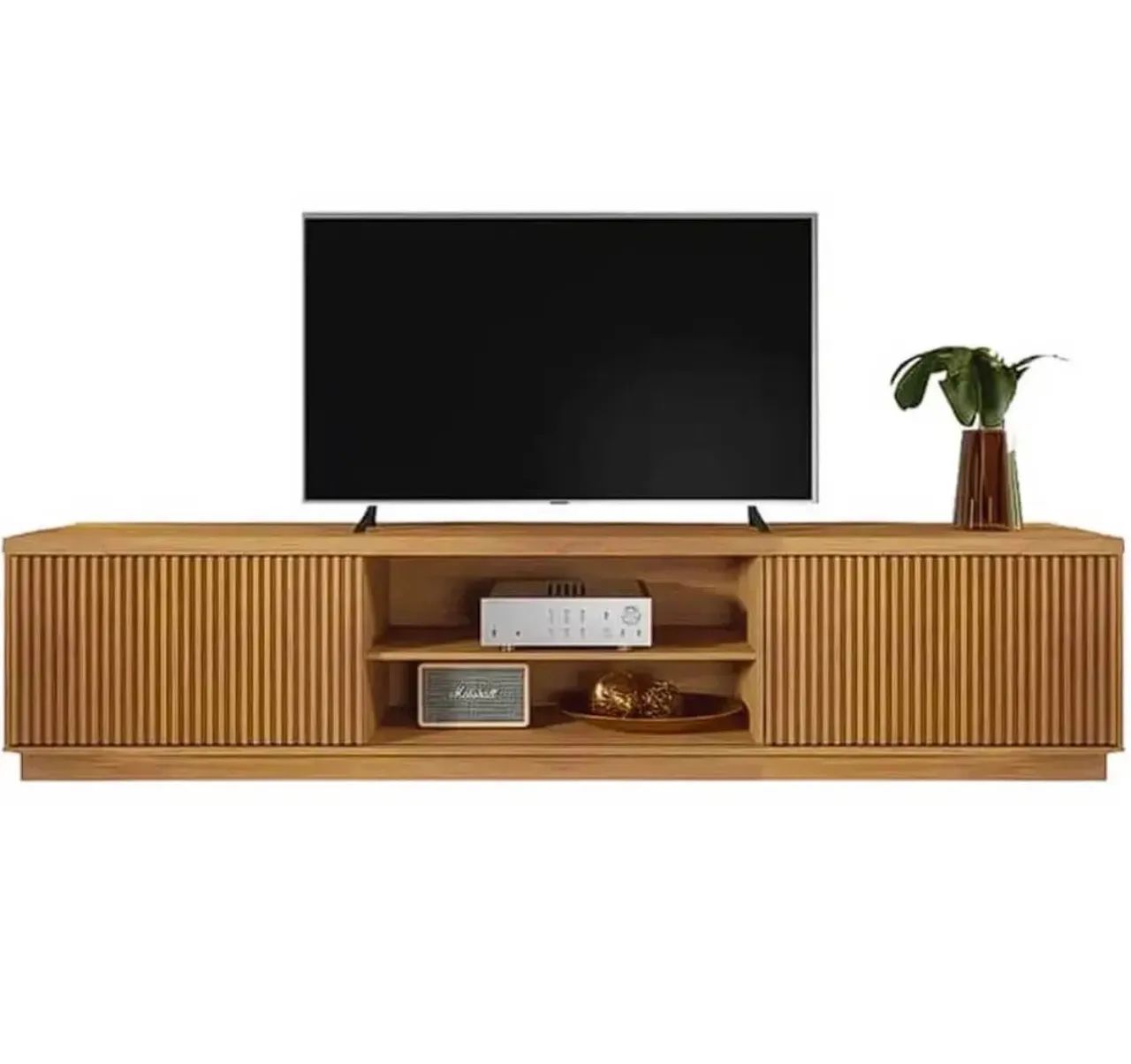 Rack Arezzo Mavaular 220cm para Tv Até 75 Polegadas 2 Portas p533 - Foto 2