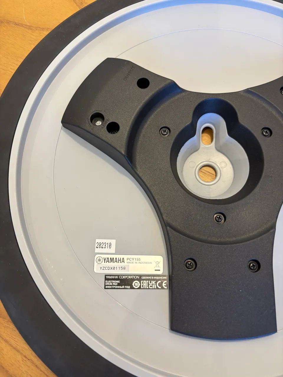 Pad De Prato De 15 Polegadas E 3 Zonas Pcy155-y Preto Yamaha - Foto 5