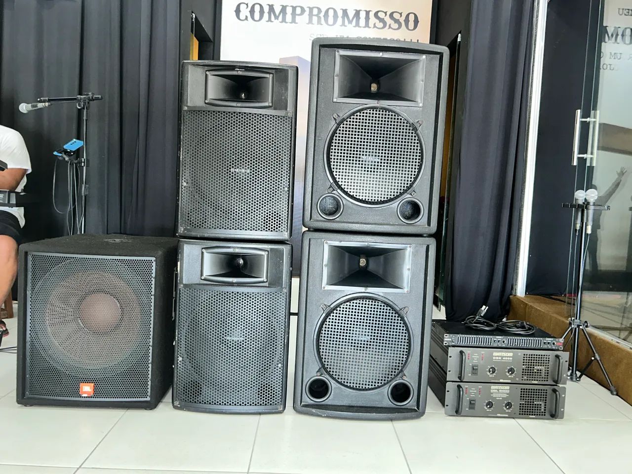 Equipamento de Som Profissional Completo - JBL, Wattsom e DBX - Foto 5