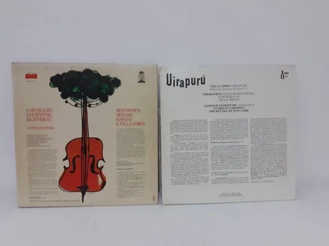 LP´s Disco - A Música do XVI Festival de Inverno (1985) e Uirapurú - Villa-Lobos - Foto 2