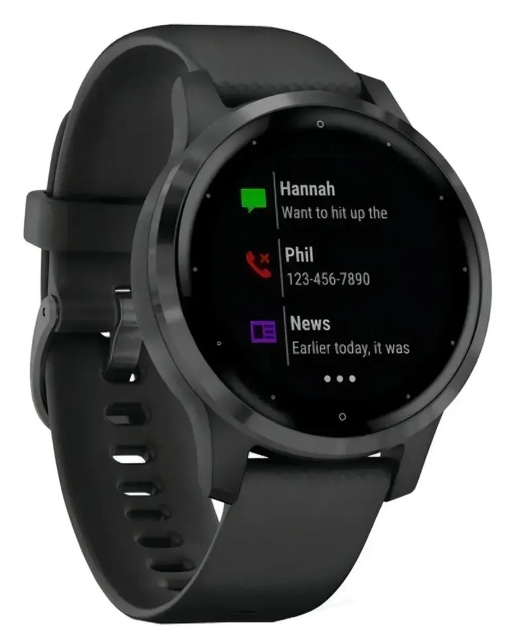Smartwatch Garmin Vivoactive 4s Preto - Foto 3