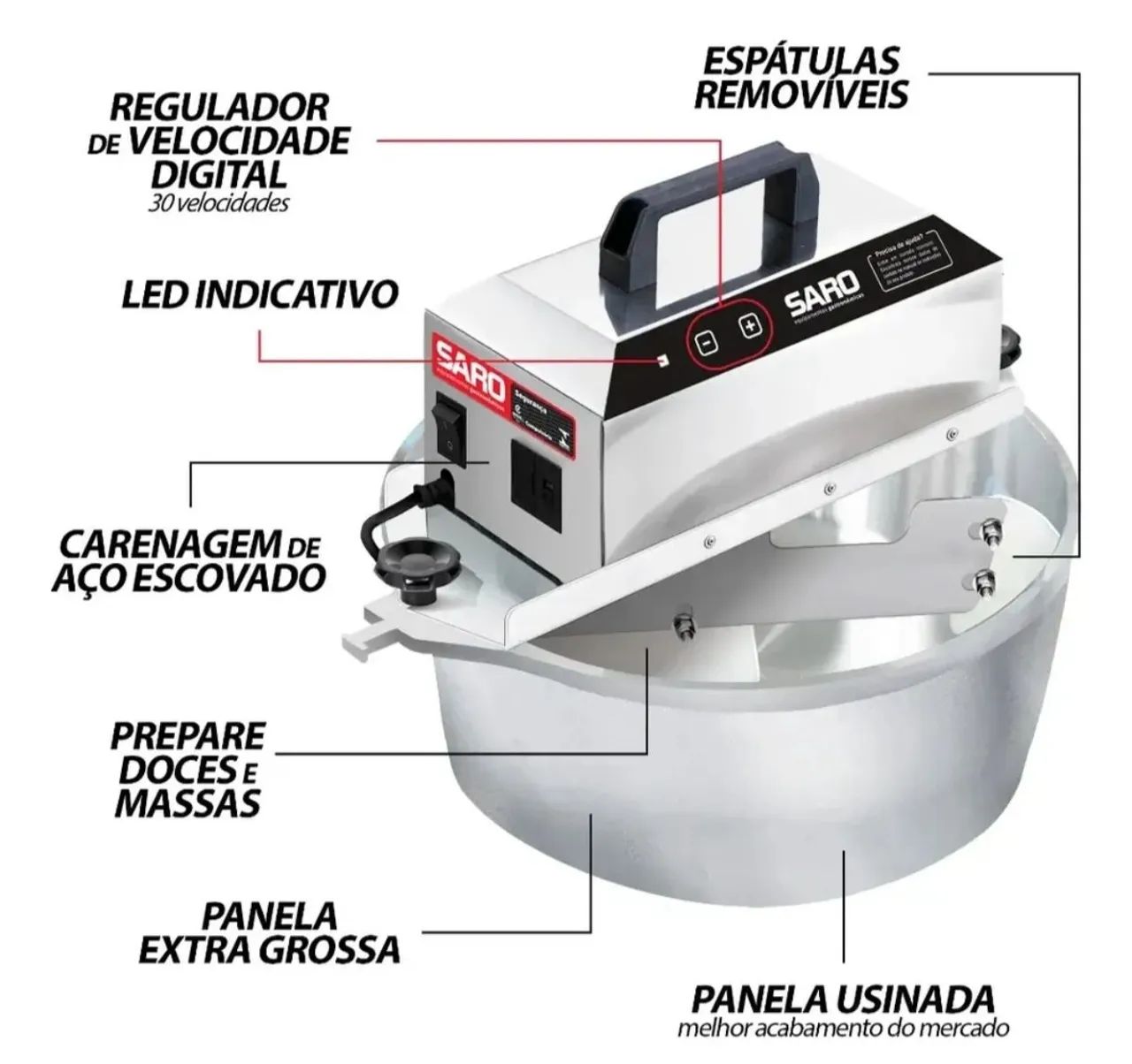 Panela Mexedora SARO 10L  - Foto 2