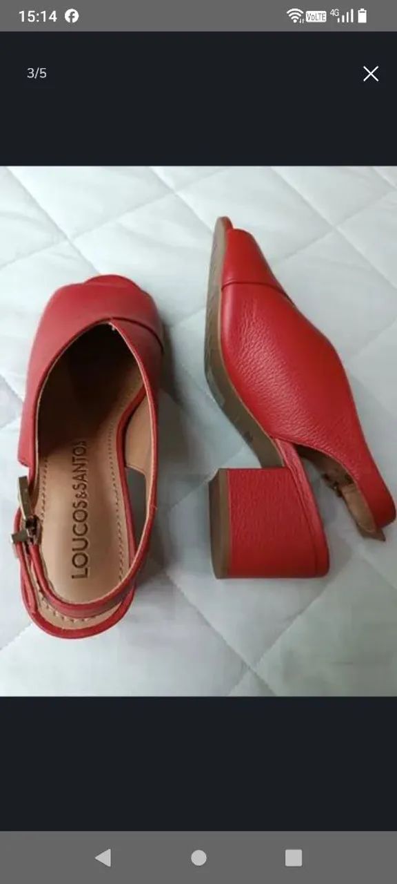Scarpin Slingback, tam. 35 - Foto 5