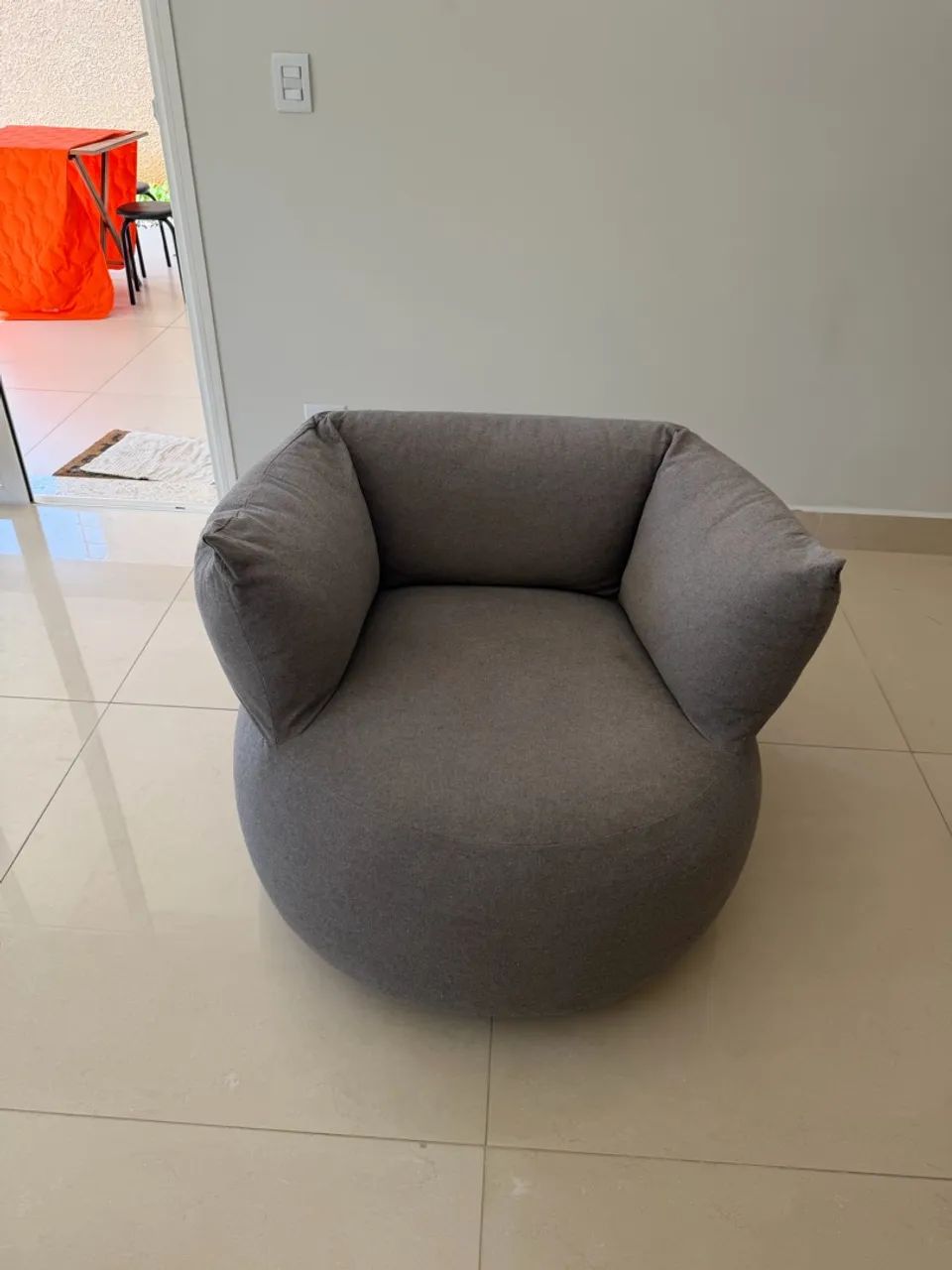 Poltrona Puff Sampa Tok&Stok Cinza - Foto 2