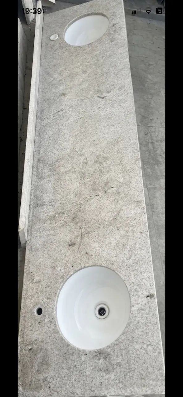 Bancada Granito p/ Banheiro - Duas Cubas (Oportunidade!)