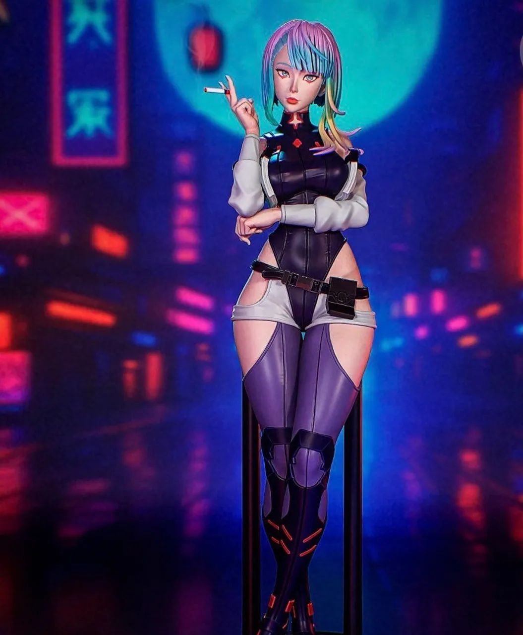 Boneco Figure - Lucy Cyberpunk - Impressão 3D Anime Colecionável - Foto 2