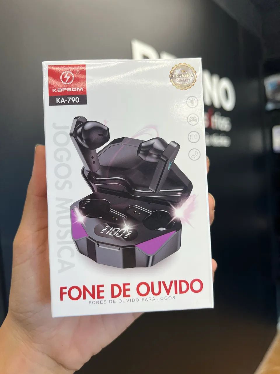 Fone de ouvido Bluetooth 