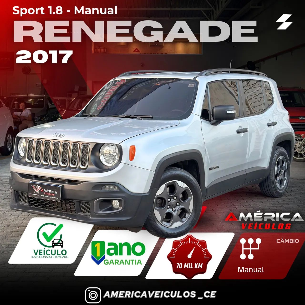 Jeep Renegade Renegade Sport 1.8 4x2 Flex 16V Mec. 2017