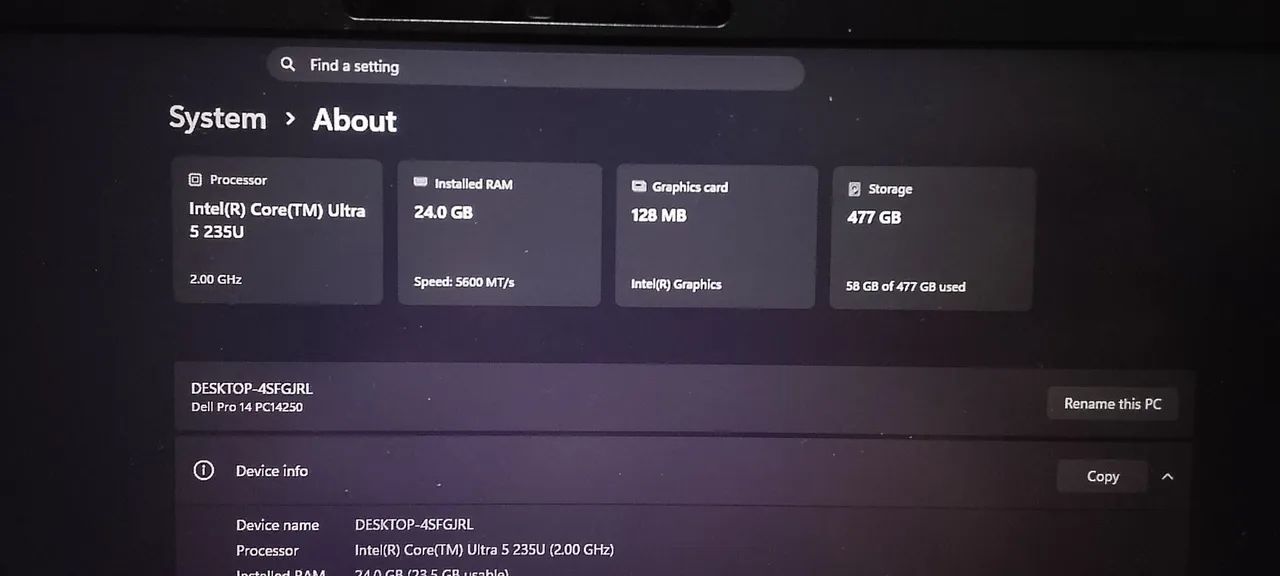 DELL P193G Pro Intel Ultra 5 - Foto 4