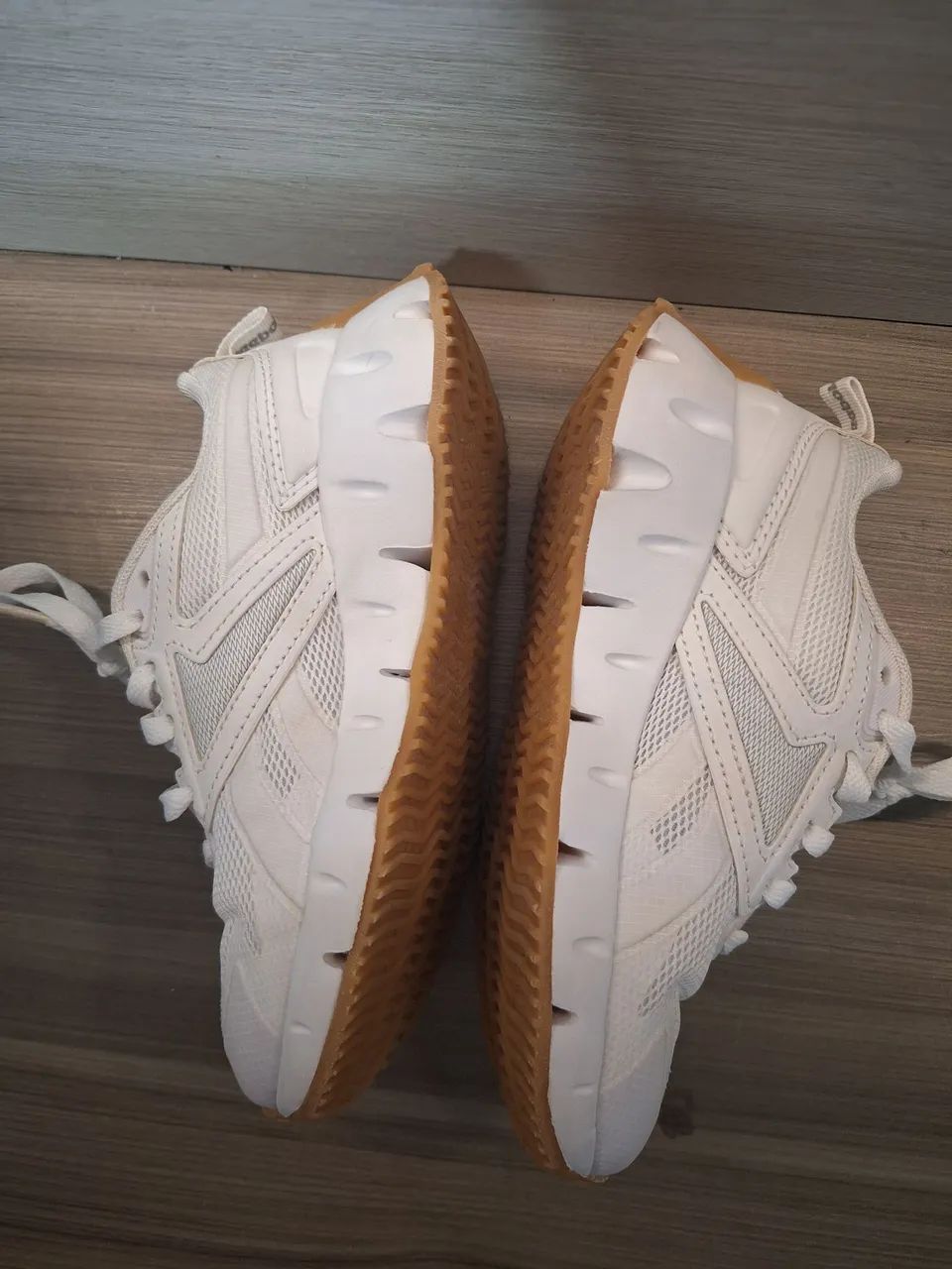 Tênis Reebok Zig Dynamica Infantil Branco - Tam. 30,5 - Foto 5