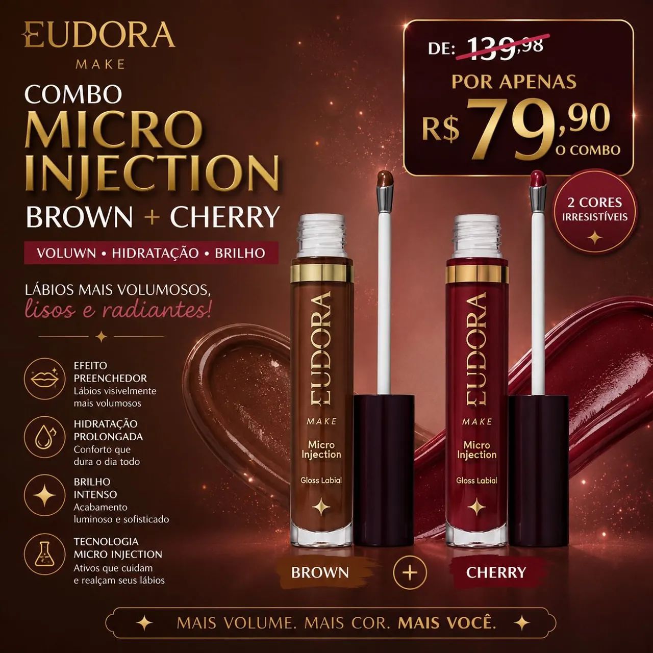 Gloss Eudora o plump desejado  - Foto 3