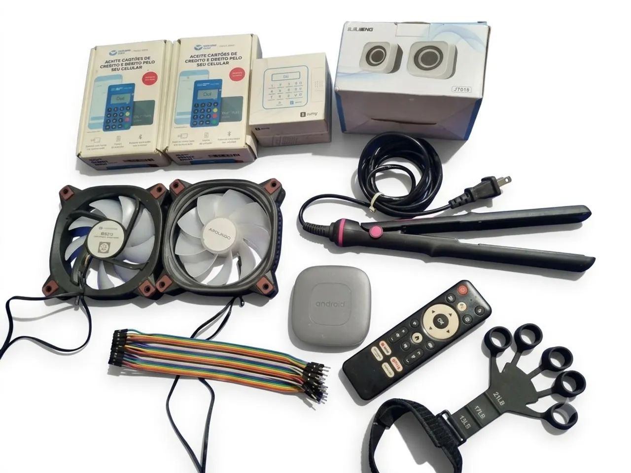 Lote de eletrônicos variados para pc
