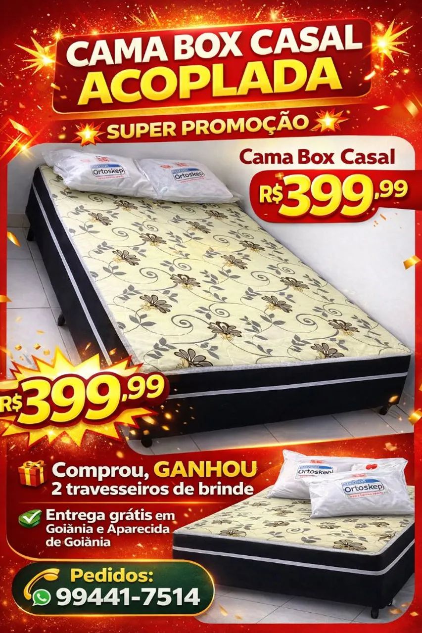 Cama box conjugada  casal