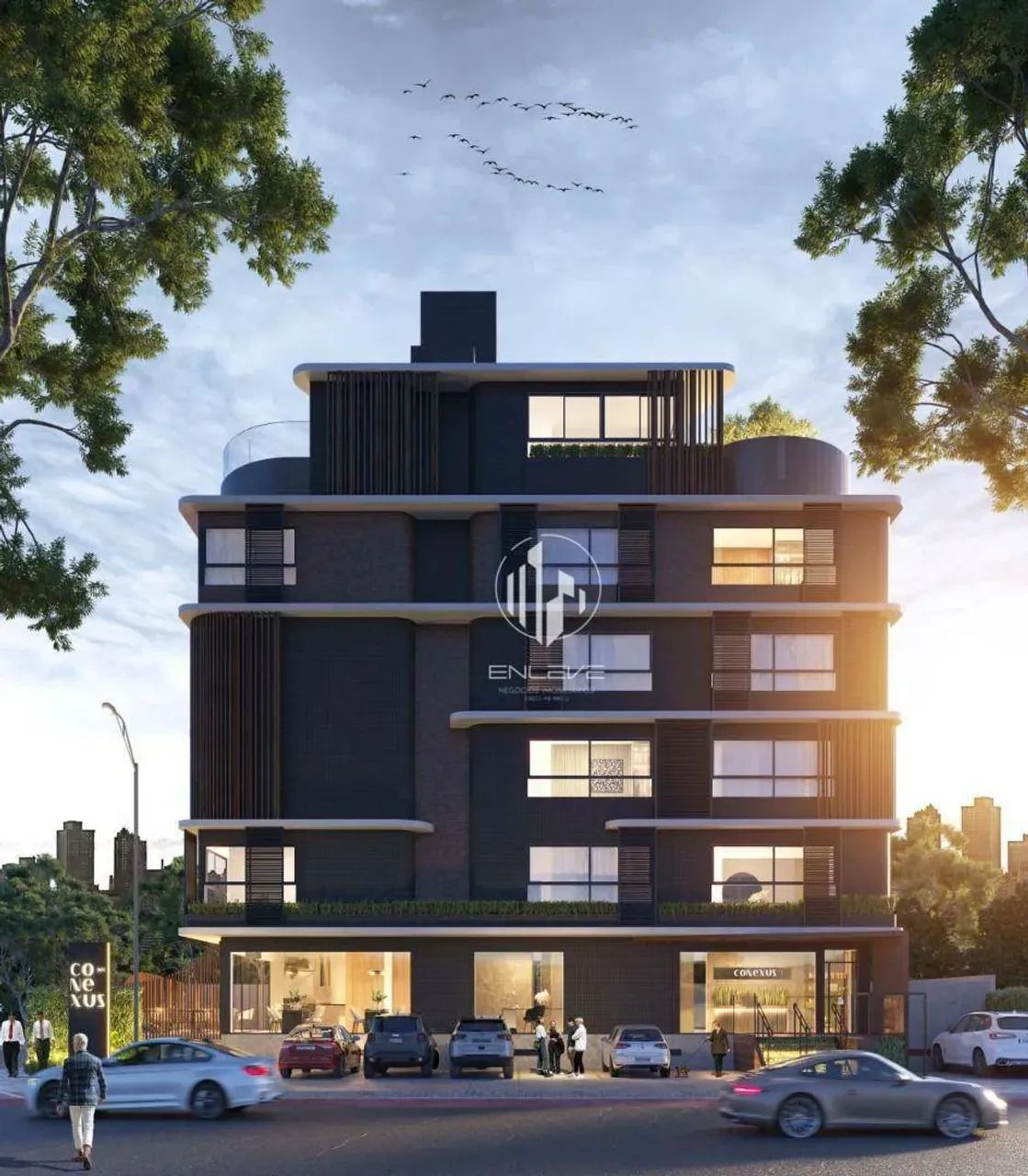 Flat na planta com área externa no Jardim Oceania
