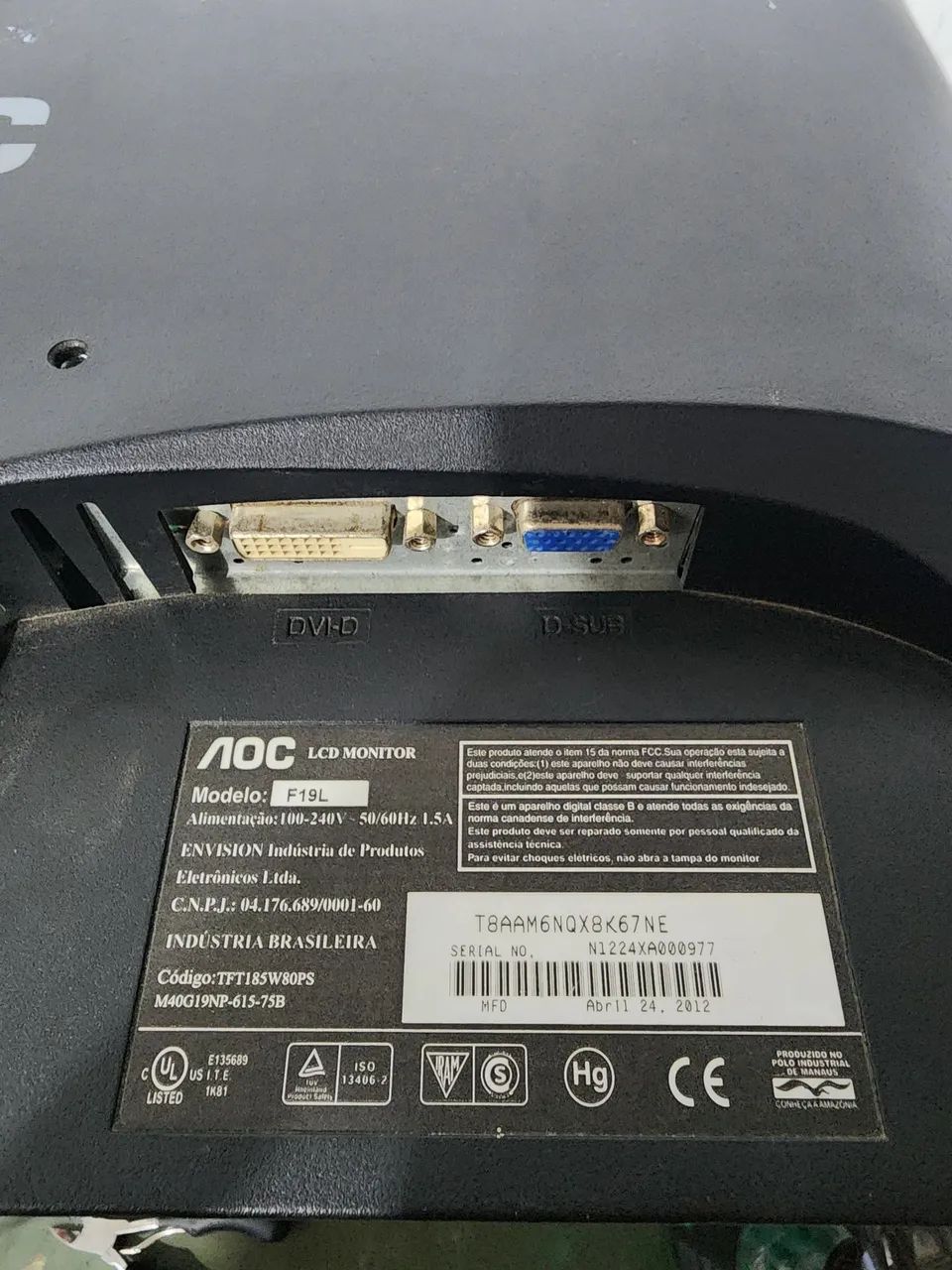 Monitor AOC 18.5 - Foto 4