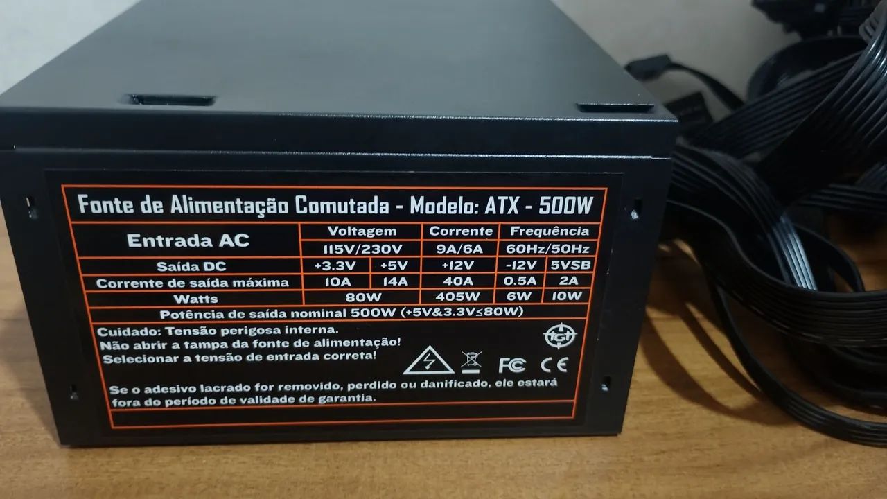 ? Fonte de Alimentação para PC - Nova, Sem Uso! ? - Foto 4