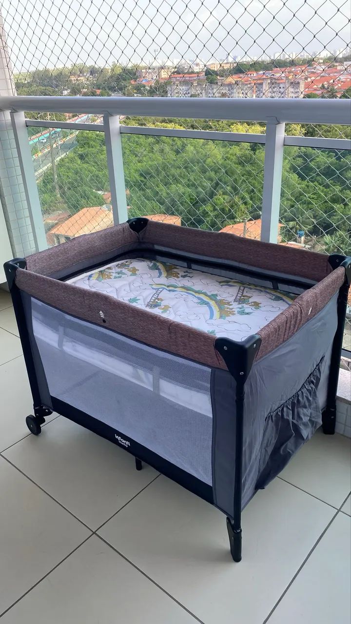 Berço portátil com colchão  - Foto 4