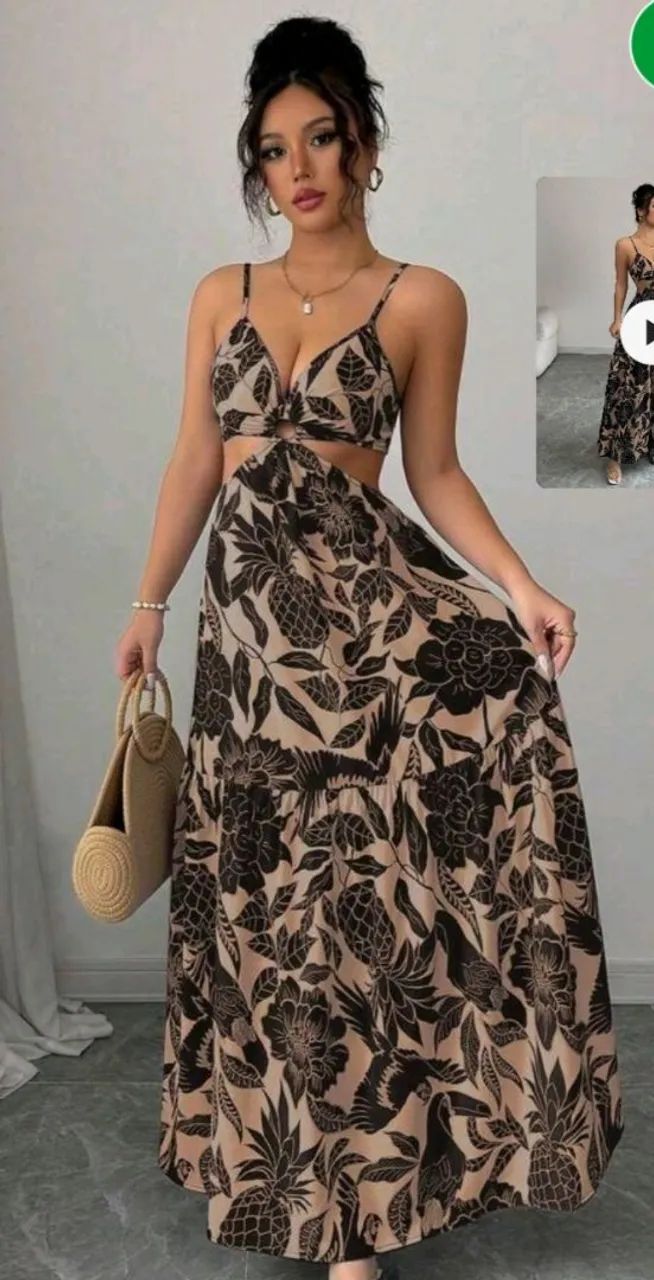 Vestido longo com bojo 