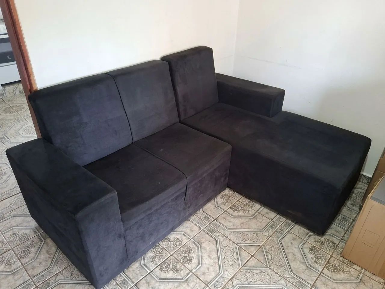 Sofá 3 lugares com chaise